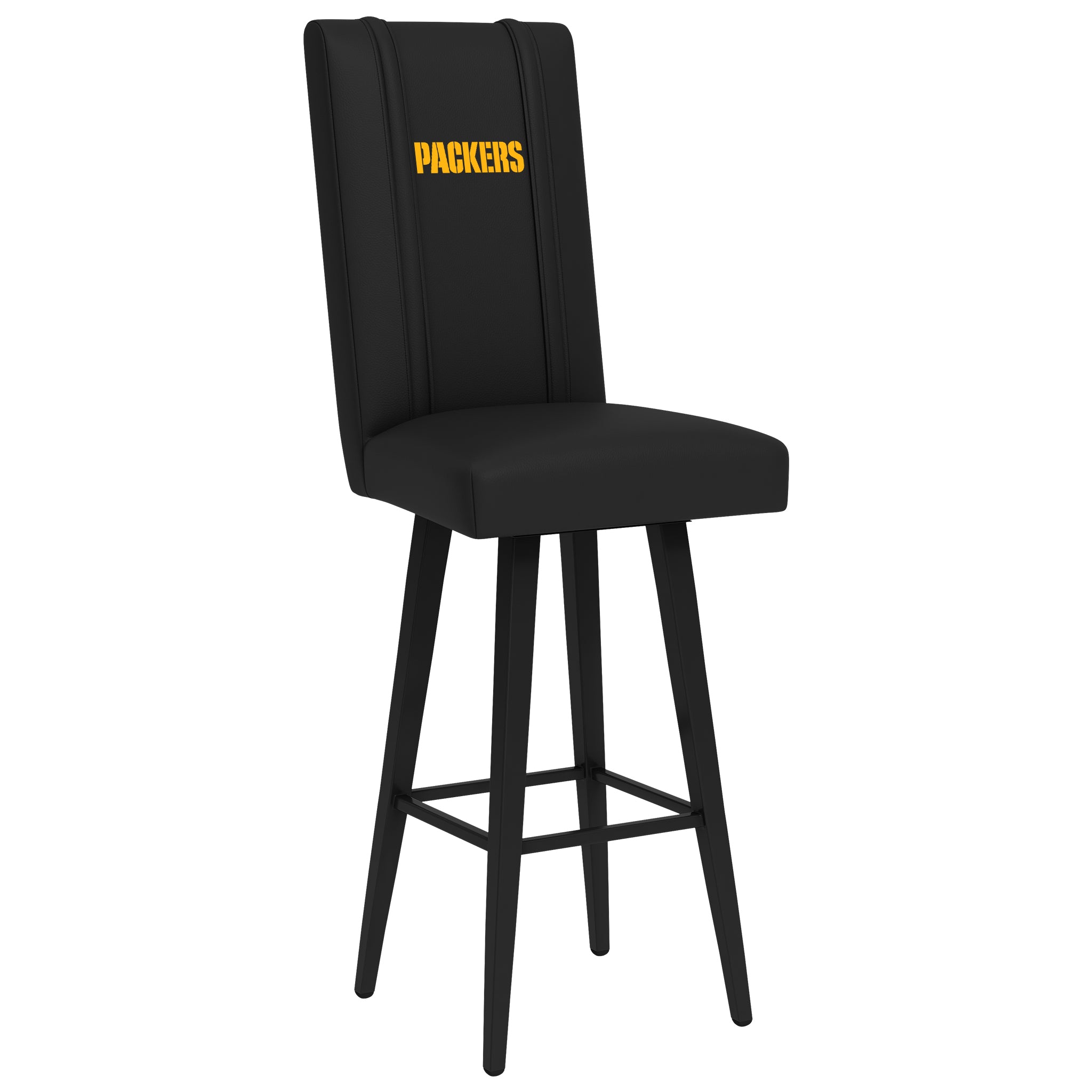 Green Bay Packers Gray Swivel Barstool With Back For Sale