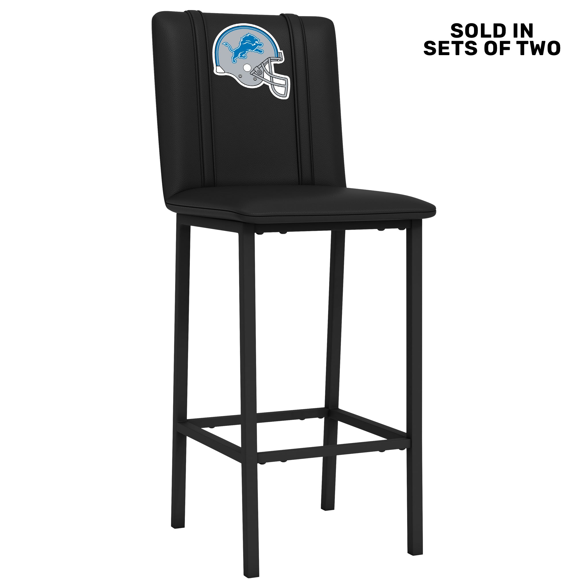 Bar Stool 500 with Detroit Lions Helmet Logo Set of 2 – Zipchair