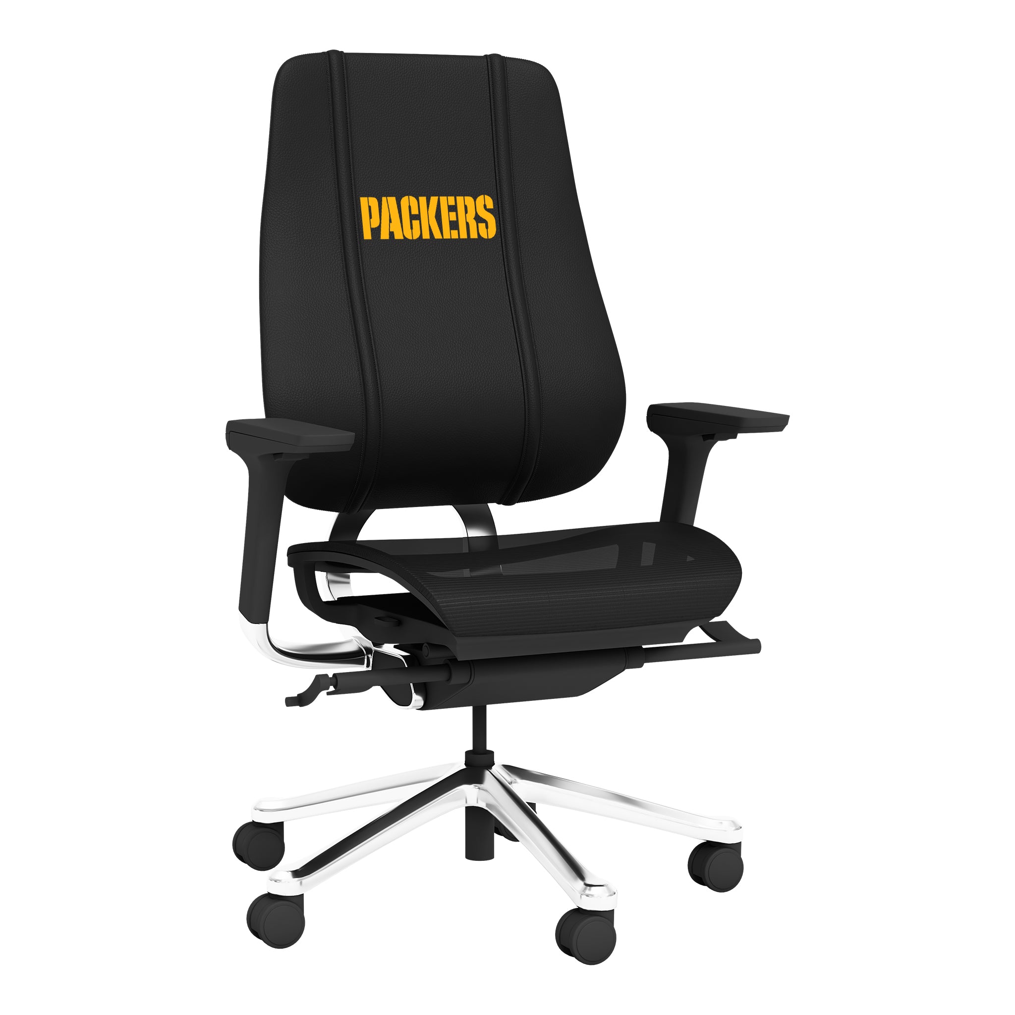 Black Green Bay Packers Logo PhantomX Gaming Chair