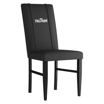 Side Chair 2000 with  All Elite Wrestling Collision White Logo Set of 2