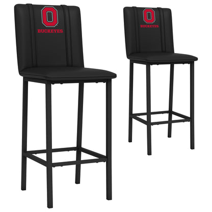 Bar Stool 500 with Ohio State Block O Buckeyes Logo Set of 2