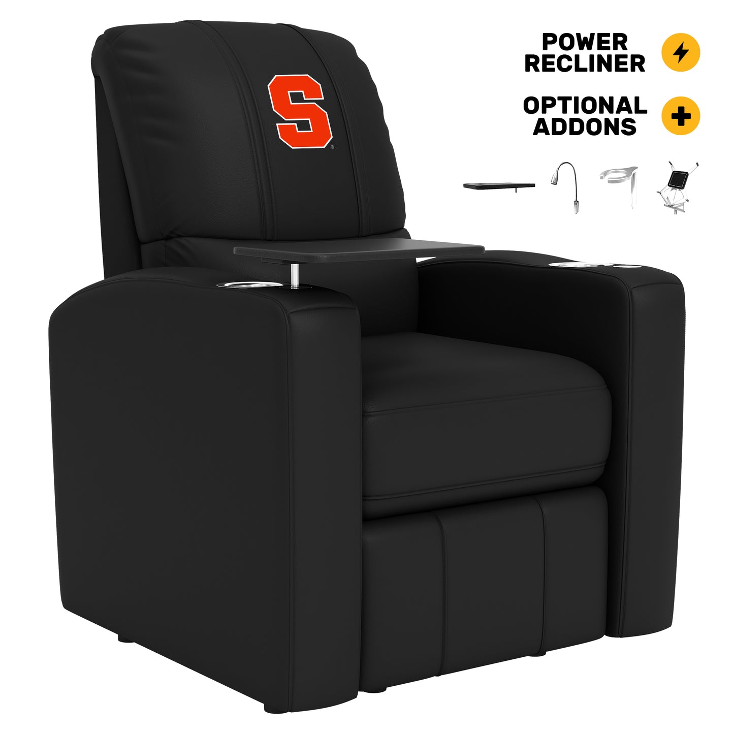 Stealth Power Plus Recliner with Syracuse Orange Primary Logo