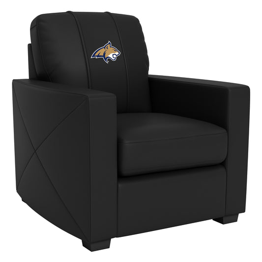 Silver Club Chair with Montana State Bobcats Primary Logo