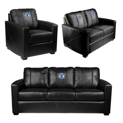 Silver Loveseat with Villanova Wildcats Secondary Logo