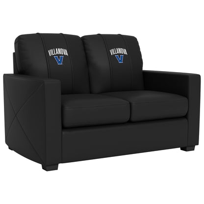 Silver Loveseat with Villanova Wildcats Alternate Logo