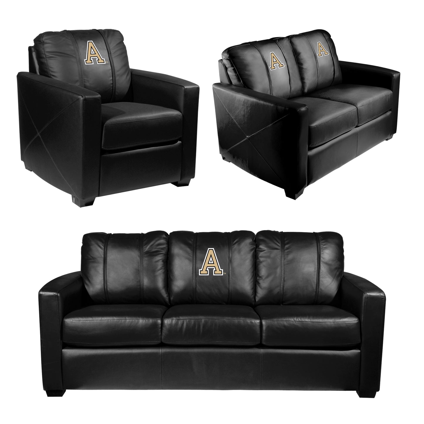 Silver Club Chair with West Point Alternate Logo