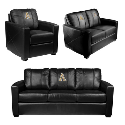 Silver Loveseat with West Point Alternate Logo