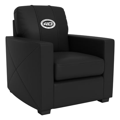 Silver Club Chair with  Hendrick Motorsports 40th Anniversary Logo