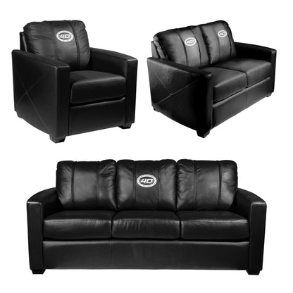 Silver Loveseat with  Hendrick Motorsports 40th Anniversary Logo