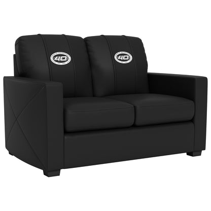 Silver Loveseat with  Hendrick Motorsports 40th Anniversary Logo