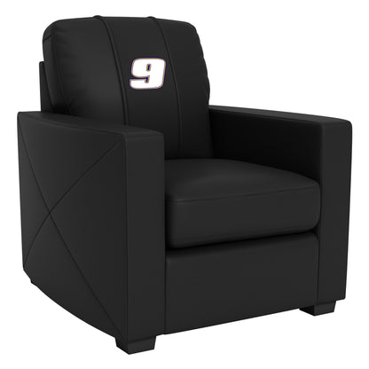 Silver Club Chair with  Chase Elliott #9 White Logo