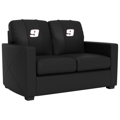 Silver Loveseat with  Chase Elliott #9 White Logo