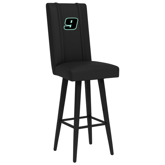 Swivel Bar Stool 2000 with  Chase Elliott #9 Black Logo