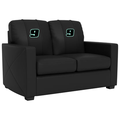 Silver Loveseat with  Chase Elliott #9 Black Logo