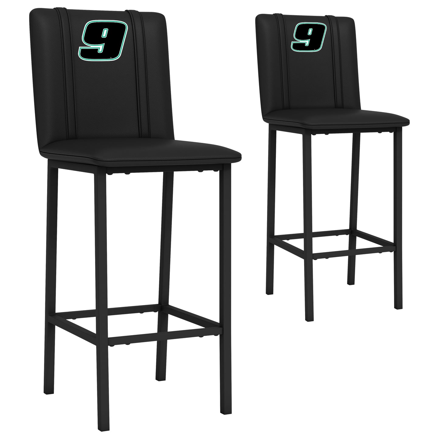 Bar Stool 500 with Chase Elliott #9 Black Logo Set of 2