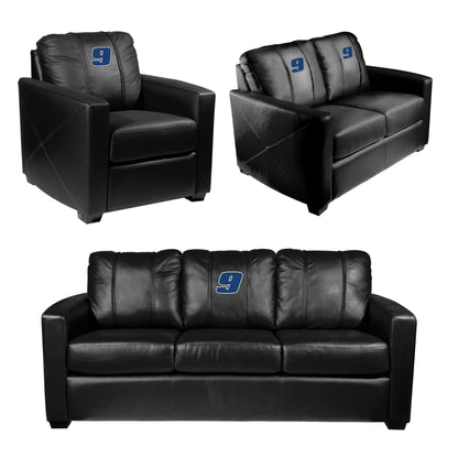 Silver Sofa with  Chase Elliott #9 Blue Logo