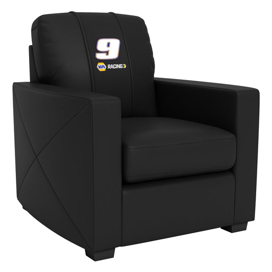 Silver Club Chair with  Chase Elliott #9 NAPA Racing Logo