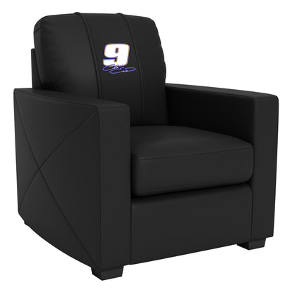 Silver Club Chair with  Chase Elliott #9 Signature Logo