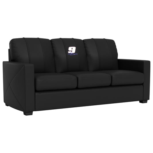 Silver Sofa with  Chase Elliott #9 Signature Logo