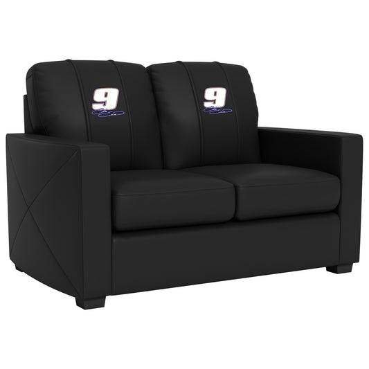 Silver Loveseat with  Chase Elliott #9 Signature Logo