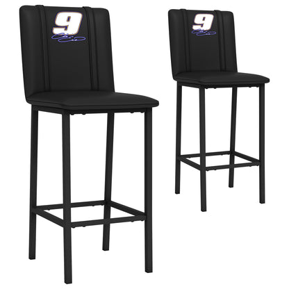 Bar Stool 500 with Chase Elliott #9 Signature Logo Set of 2