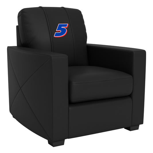 Silver Club Chair with  Kyle Larson #5 Blue Logo