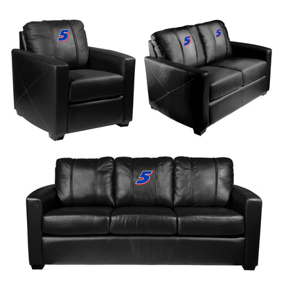 Silver Sofa with  Kyle Larson #5 Blue Logo