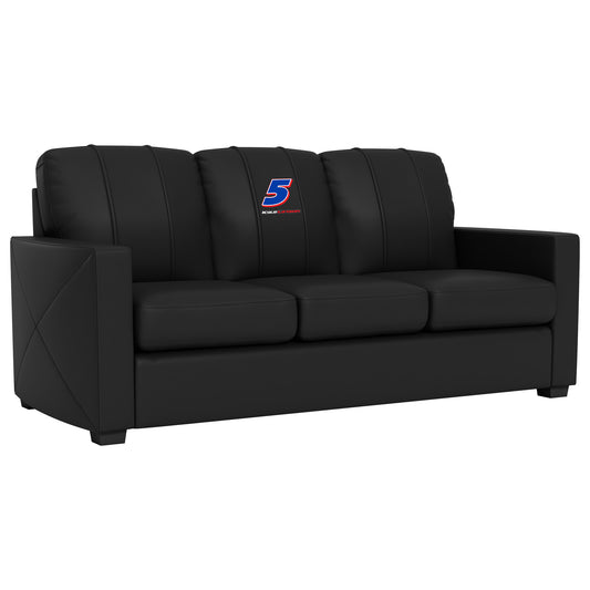 Silver Sofa with  Kyle Larson #5 Name Rail Logo