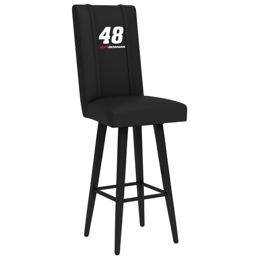 Swivel Bar Stool 2000 with  Alex Bowman #48 with Name Rail Logo