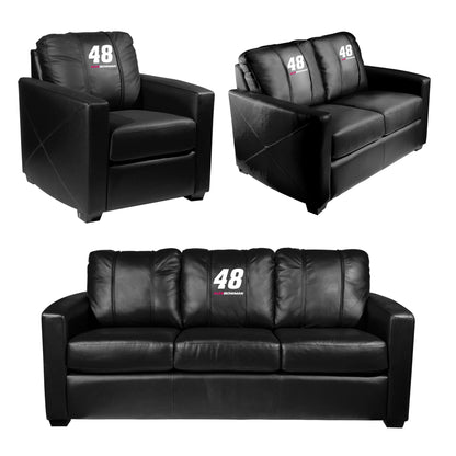 Silver Sofa with  Alex Bowman #48 with Name Rail Logo