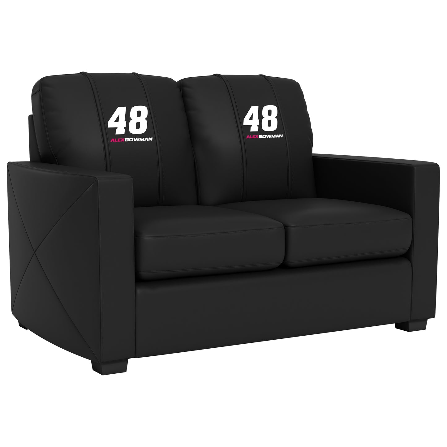 Silver Loveseat with  Alex Bowman #48 with Name Rail Logo