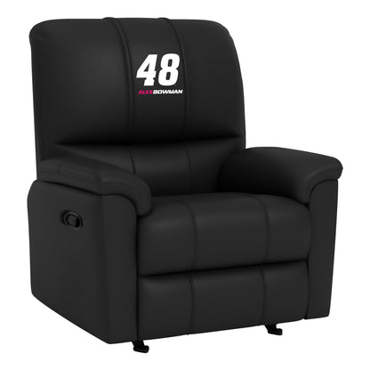 Rocker Recliner with Alex Bowman #48 with Name Rail Logo