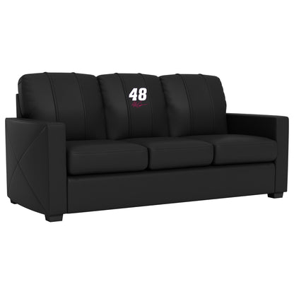 Silver Sofa with  Alex Bowman #48 with Signature Logo