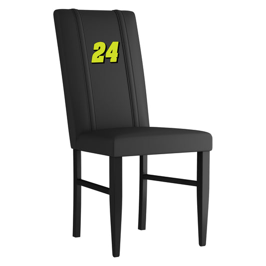 Side Chair 2000 with  William Byron #24 Green Logo Set of 2