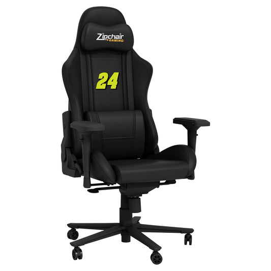 Xpression Pro Gaming Chair with  William Byron #24 Green Logo