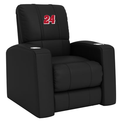 Relax Home Theater Recliner with  William Byron #24 Red Logo