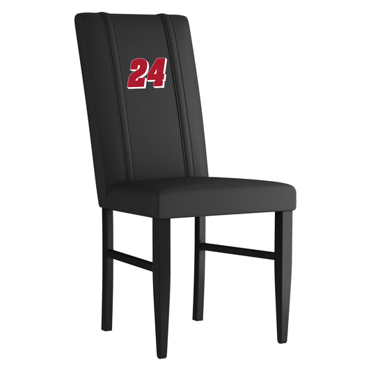 Side Chair 2000 with  William Byron #24 Red Logo Set of 2