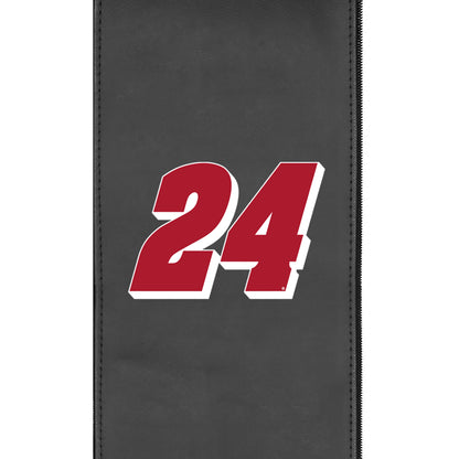 Silver Club Chair with  William Byron #24 Red Logo