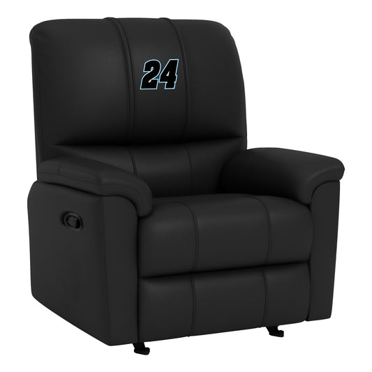 Rocker Recliner with William Byron #24 Black Logo