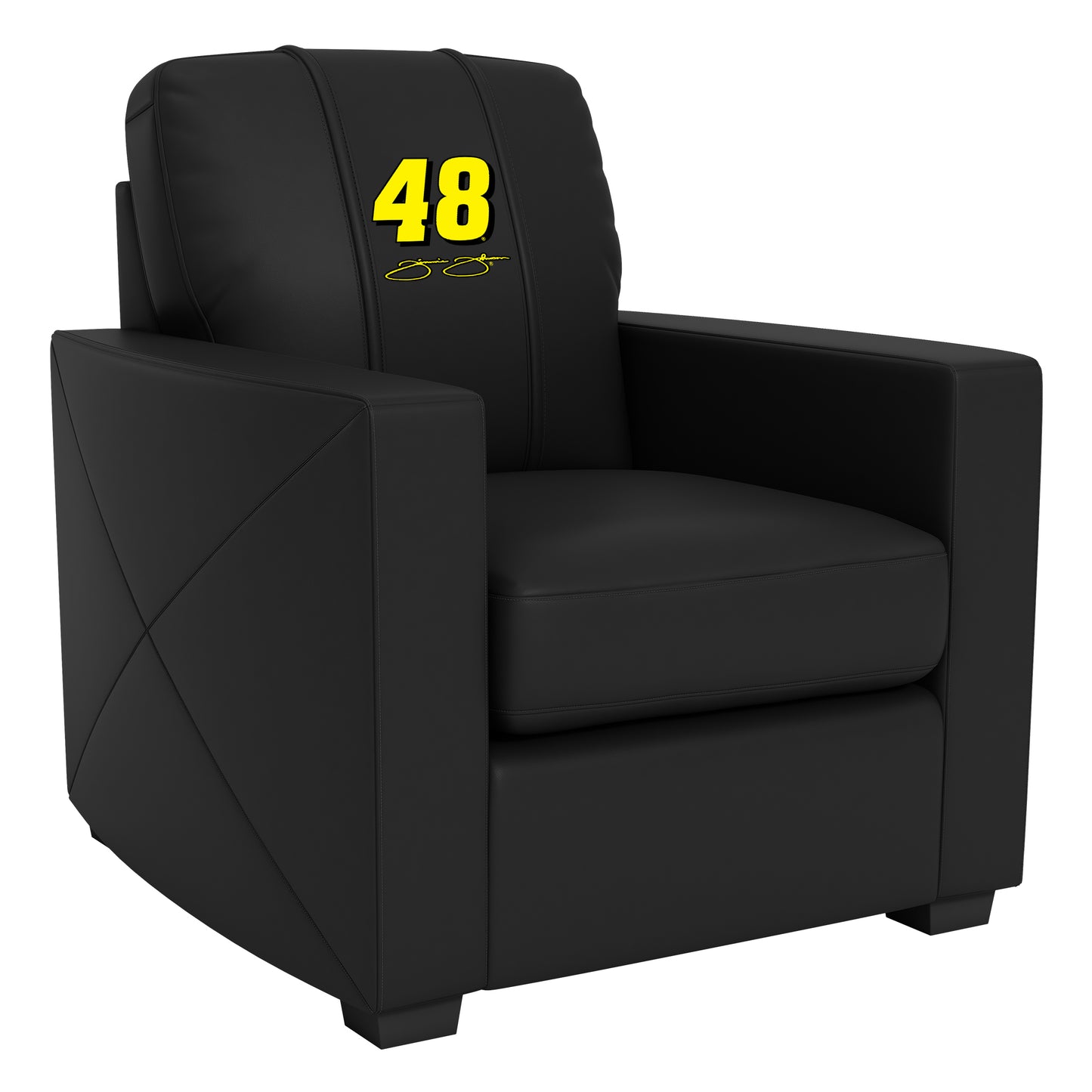 Silver Club Chair with  Jimmie Johnson #48 Signature Logo