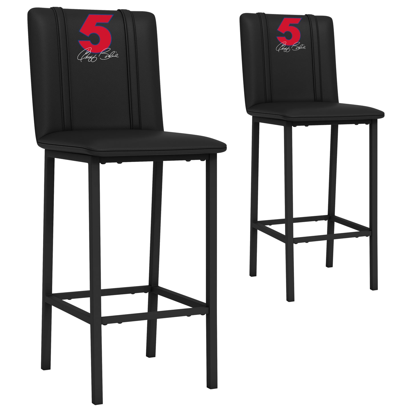 Bar Stool 500 Geoff Bodine #5 with Signature Logo Set of 2