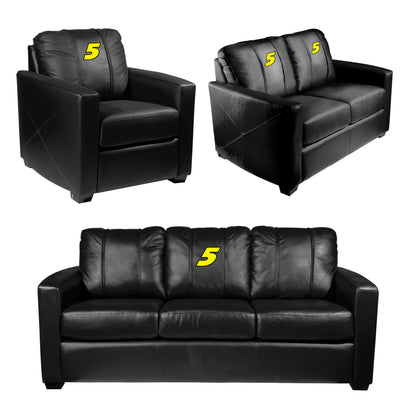 Silver Loveseat with Terry Labonte #5 Yellow Logo