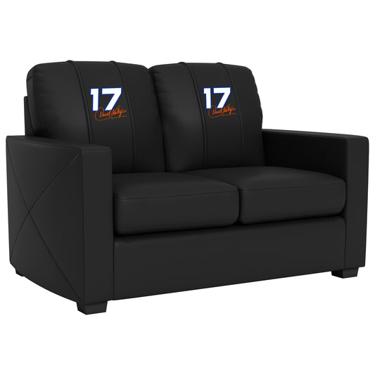 Silver Loveseat with Darrell Waltrip #17 Signature Logo