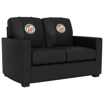 Silver Loveseat with City of Los Angeles Seal