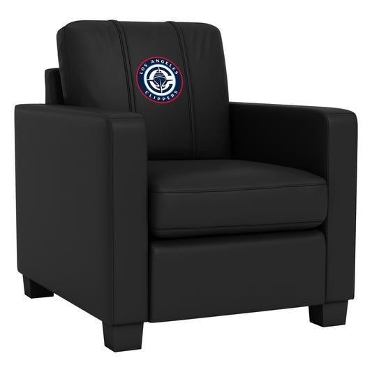 Silver Club Chair with Los Angeles Clippers Global