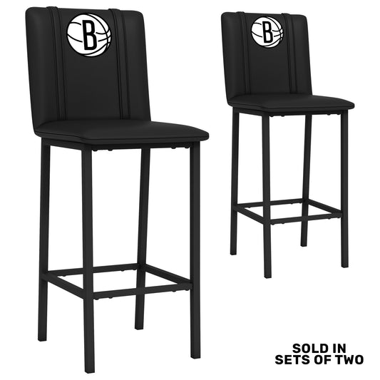 Bar Stool 500 with Brooklyn Nets Primary Set of 2