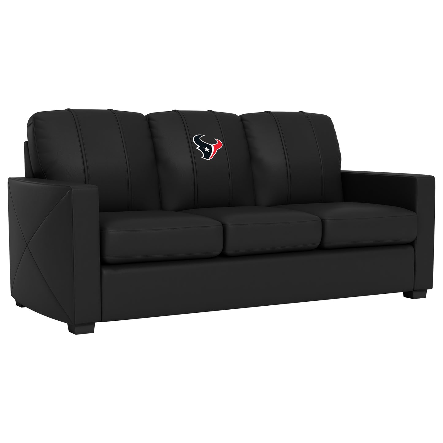 Silver Sofa with  Houston Texans Primary Logo