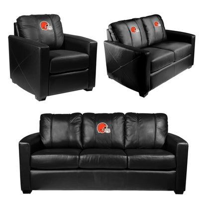 Silver Club Chair with  Cleveland Browns Primary Logo