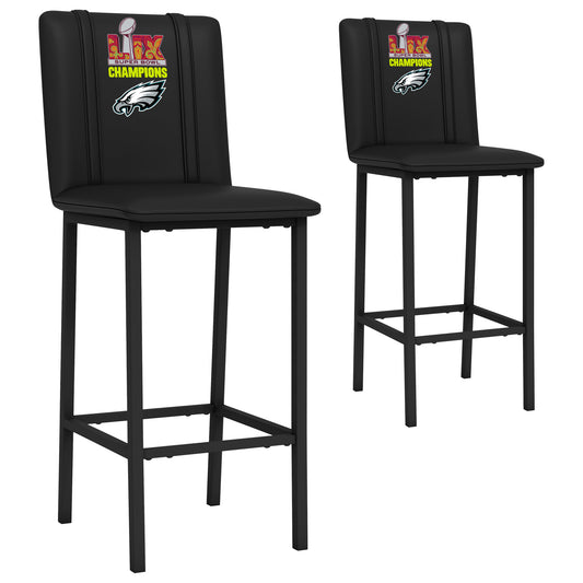 Bar Stool 500 with Philadelphia Eagles Super Bowl LIX Champions Logo Set of 2