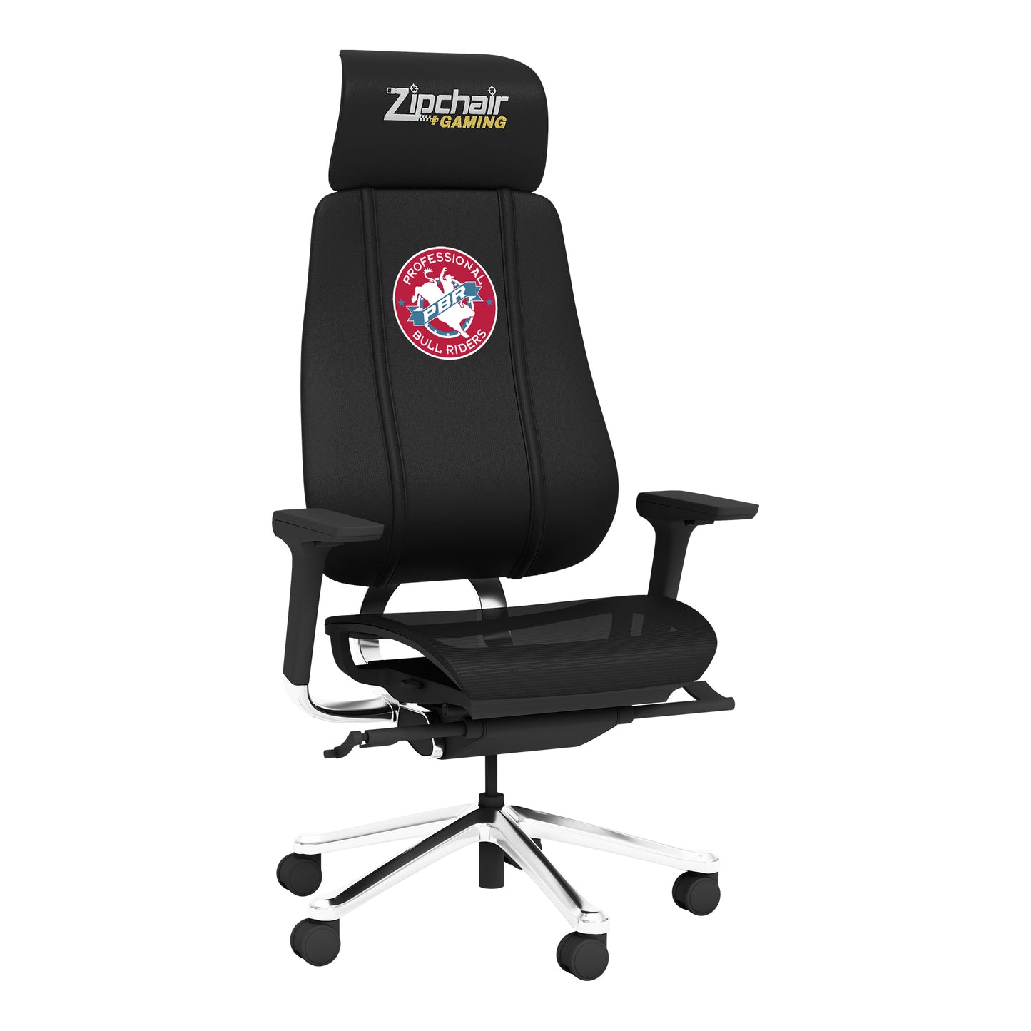 PhantomX Mesh Gaming Chair with  Professional Bull Riders Vintage Logo